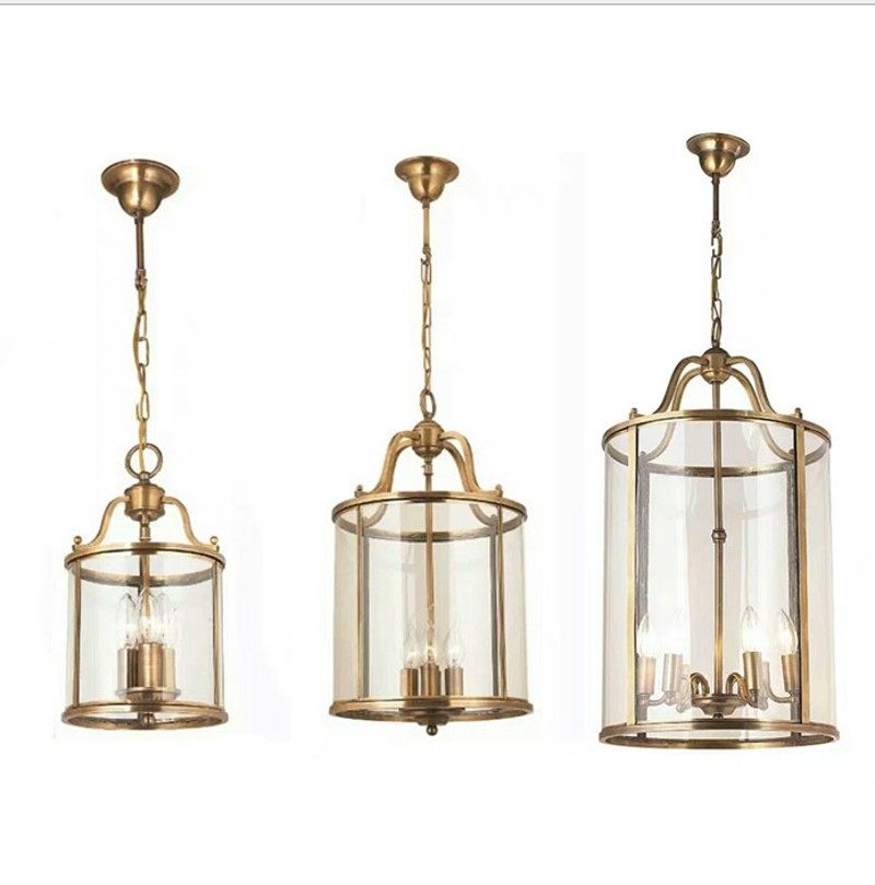 全铜过道吊灯美式简约餐厅灯圆型焊锡鸟笼楼梯玄关大门焊锡玻璃灯,家装灯饰光源,客厅吊灯,淘宝优惠券,粉丝福利购,淘宝优惠卷