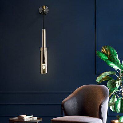 轻奢壁灯创意水晶床头灯书房卧室餐厅节能灯全铜客厅电视背景过道