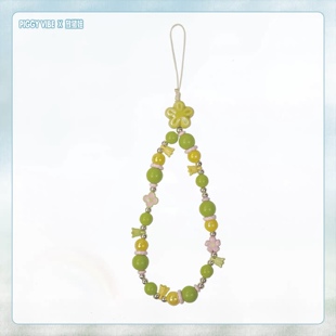 小众不撞款手机挂绳原创小众清新超好看百搭创意花朵挂链可爱礼物