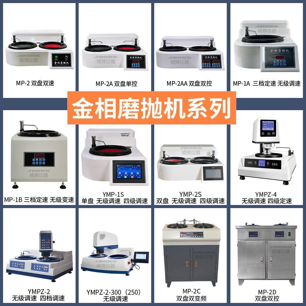 全自动金相磨抛机精搏MP-2AAYMPZ-1M触屏无极变速单点加压