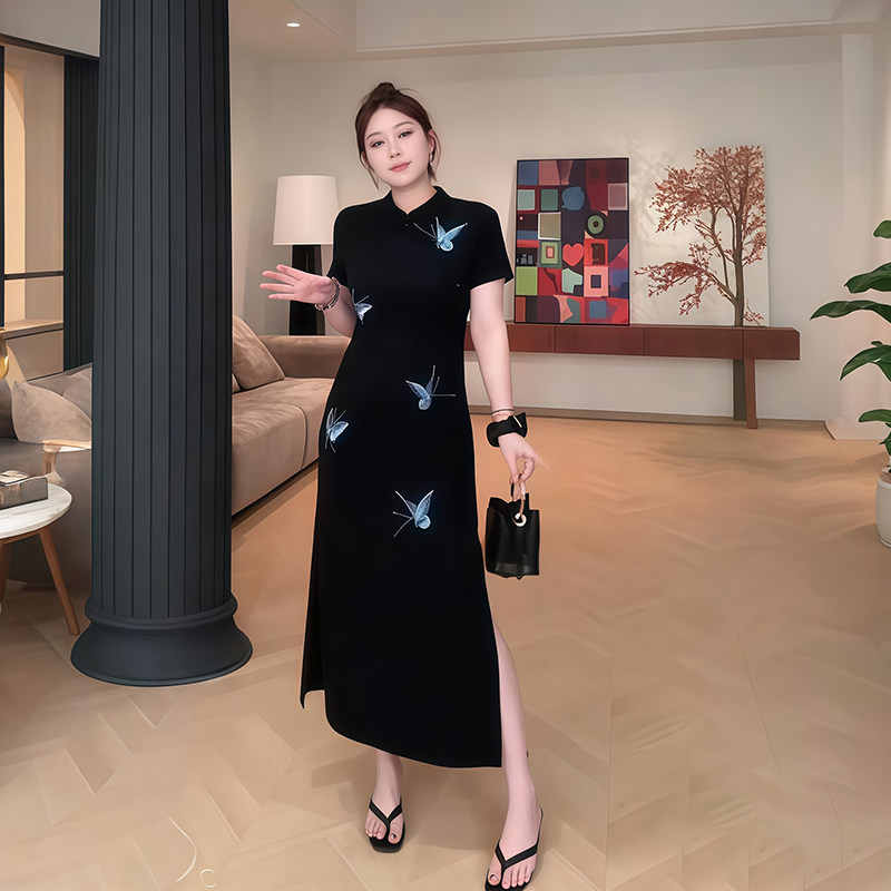大尺码女装新中式国风蝴