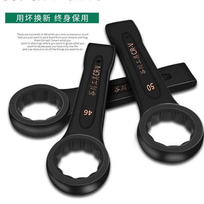 谷川工业级重型敲击扳手梅花单头开口24/30/32/36/41/46梅花扳手