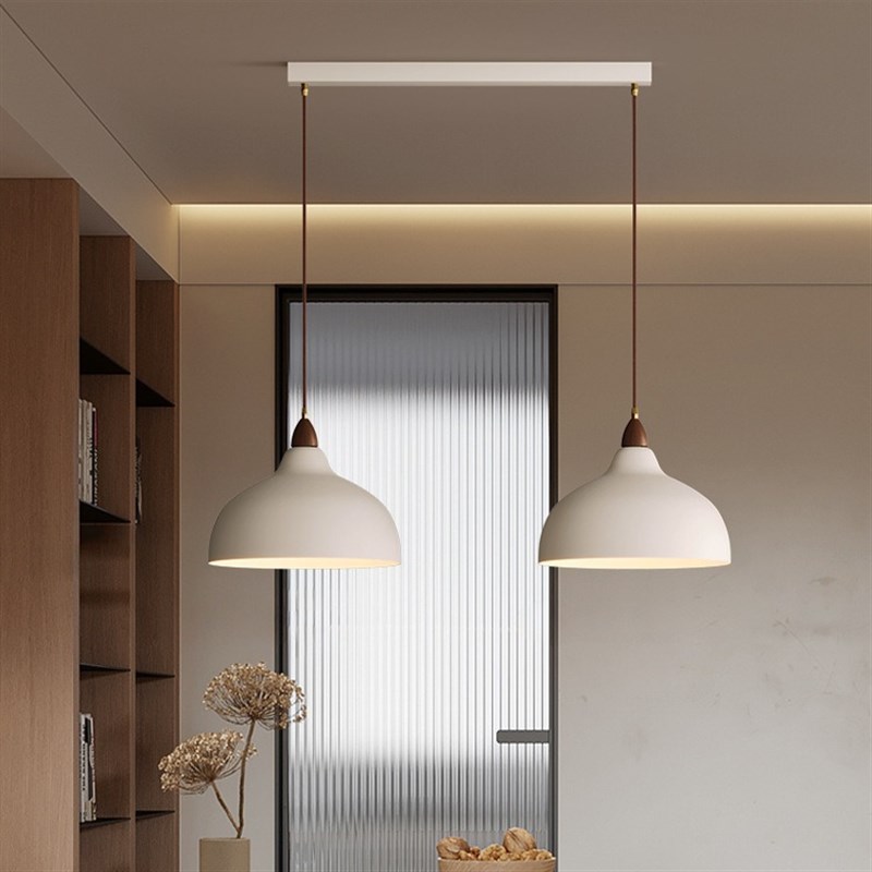 餐厅吊灯简约现代北欧饭厅餐桌灯C侘寂风创意灯具卧室民宿书房灯