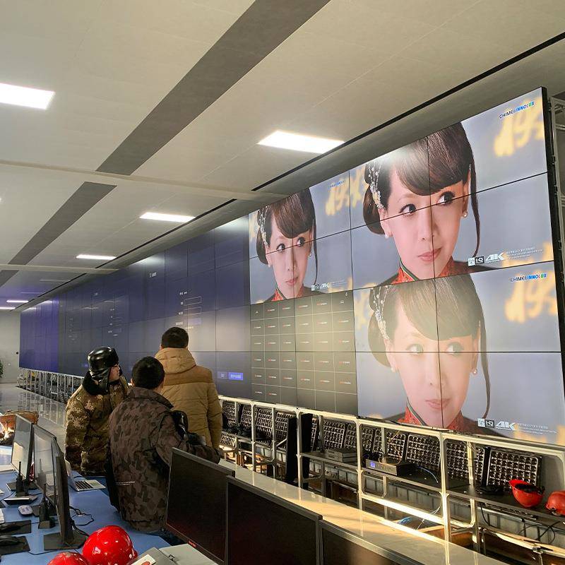 厂展家显液拼接屏89749/55/65寸监控晶示屏厅电视会议窄边屏幕可