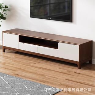 全实木电视柜简小户型1.2/1.米5尺寸客厅多卧75068室约地柜影视柜