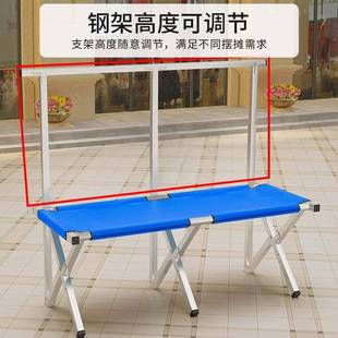 夜市摆地折叠UCW架摆摊桌子便服携式多功能挂货摊衣架户外展销活