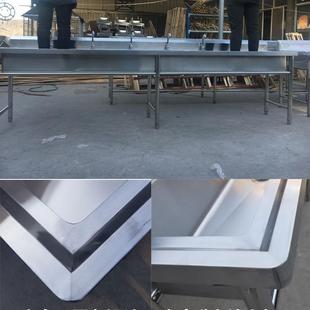 商用不锈钢槽单槽0011一体学池校水洗幼手洗碗带支架工厂儿园 包邮