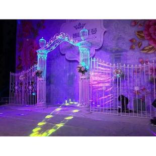 铁艺拱门大园门MXT绢花结景婚场道布置开业庆典拱门婚庆具花公门