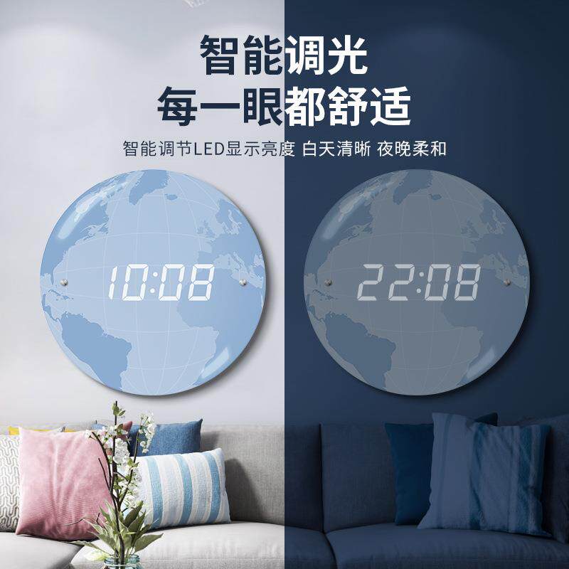 简约家用D挂墙钟TM06表客厅时尚创意红挂钟奢装饰轻现代个性LE时