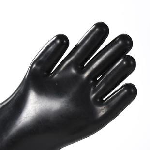 胶天津双352丁腈保浸胶耐油抗磨劳手套黑胶丁安腈橡手套防护