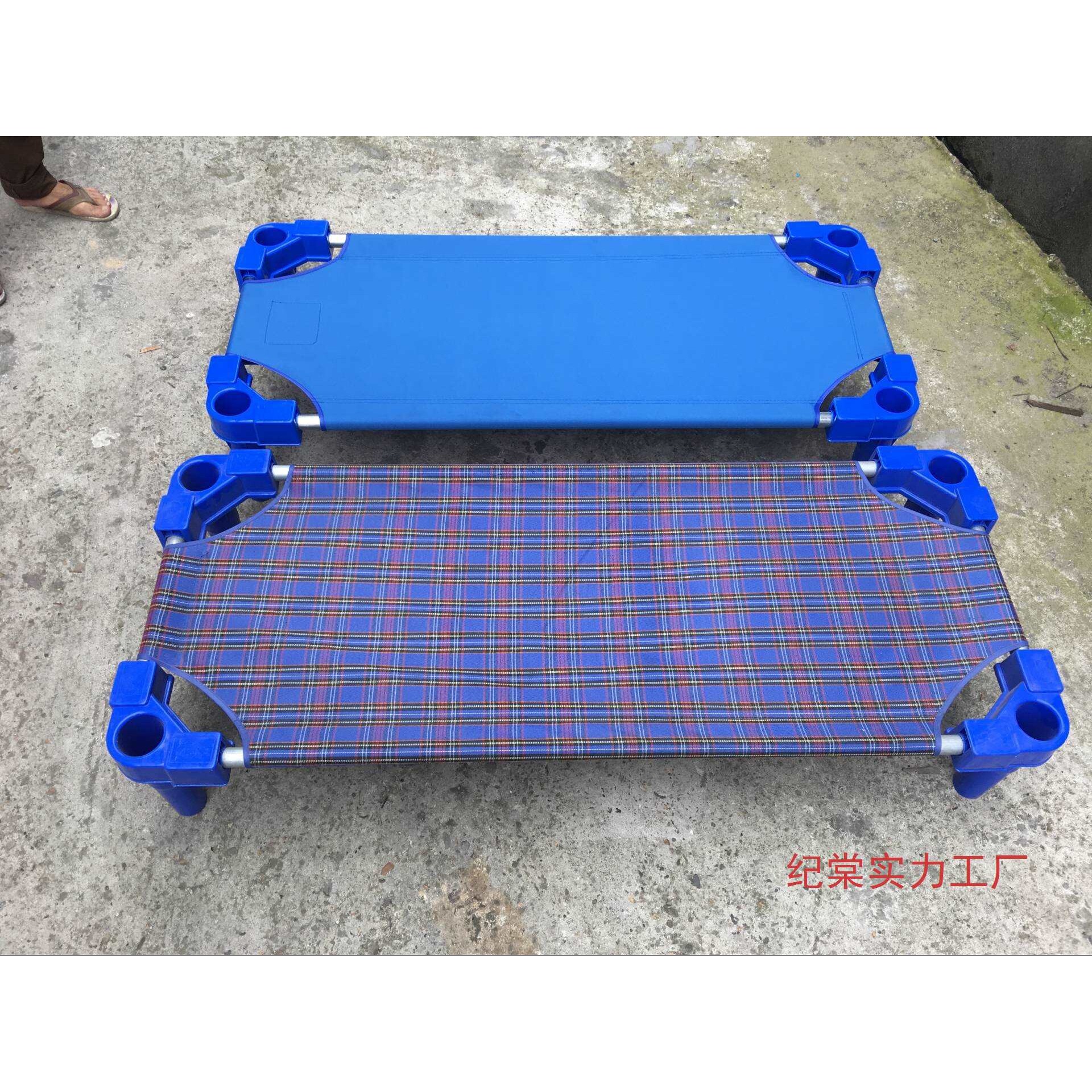 幼儿园塑料帆布床儿童床托班午休睡觉床宝宝床叠叠床折叠小床