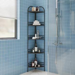 卫架生间转角卧落室地置物架多层墙角角形客厅储物274三柜子拐角