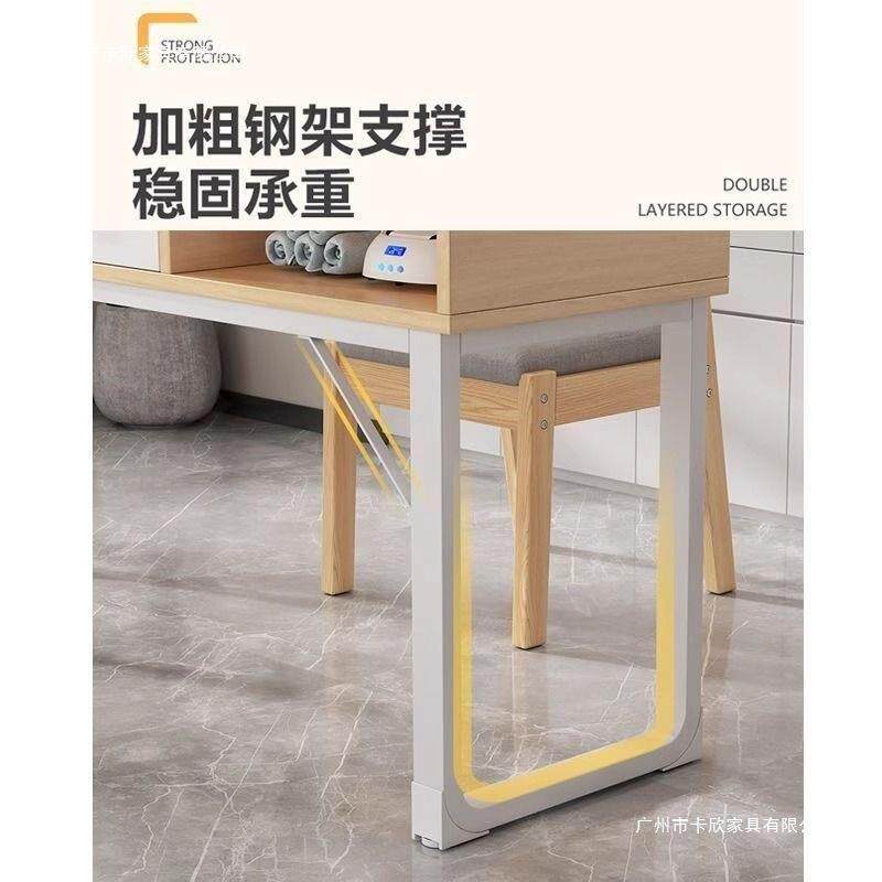 美甲桌美甲桌椅店套装收纳柜子子美甲作台日式轻奢双人美甲操112