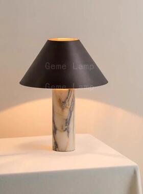 西班牙Designer天然云石台灯设计师现代简约卧室床头客厅新中式