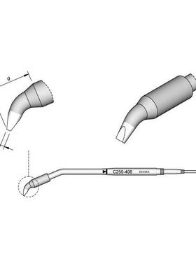 西班牙JBCC250406弯形烙铁头2,2x1,0C250-406