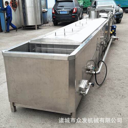 蔬菜漂烫预冷流水线 果蔬漂烫机 藕带蒸煮机 众发机械定制