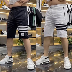 冰丝牛奶丝短裤 夏季 薄料休闲裤 直筒五分裤 8105男士 半截裤 2024新款