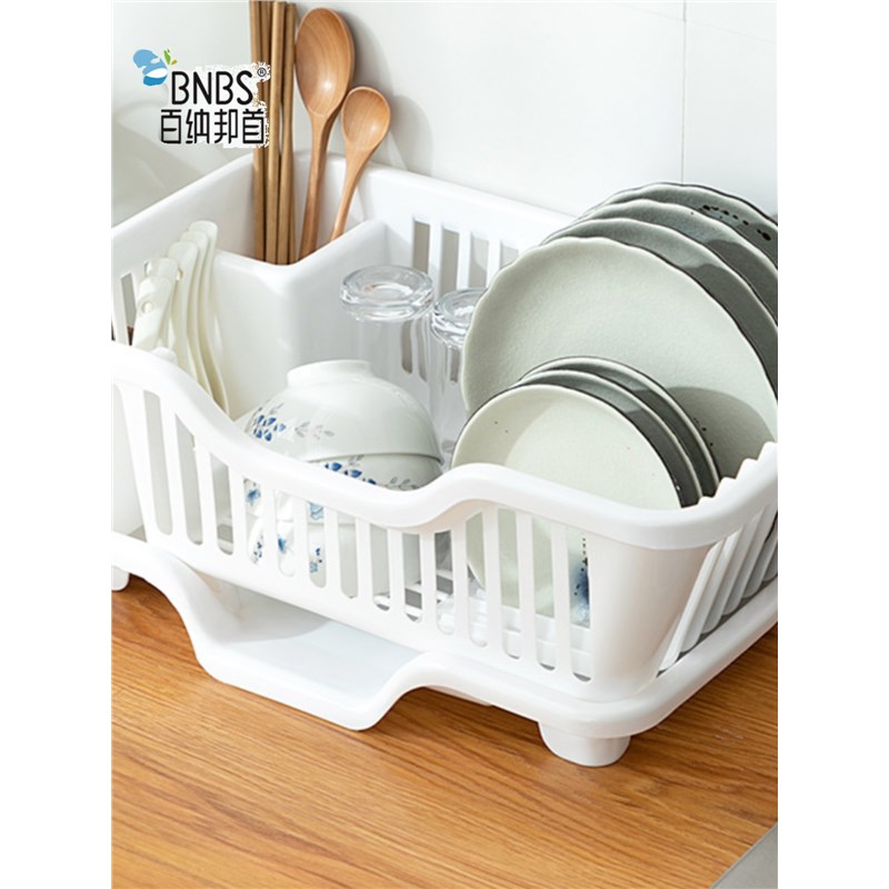 厨房碗碟架滤水篮水槽塑料洗碗A沥水置物架家用碗盘收纳架沥水碗