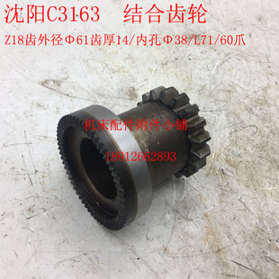 60爪 L71 沈阳第三机床转塔六角车床C3163结合齿轮Z18