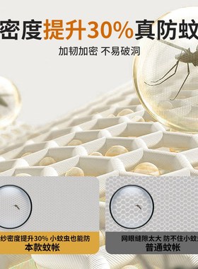 可挂风扇免安装蒙古包蚊帐20x24新款家用防摔婴儿童高级可折叠加