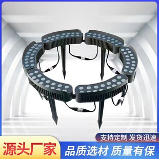 led抱树灯户外防水亮化绿化环形投射灯地插瓦R楞射树灯抱柱灯照明