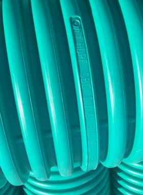 HDPE双 壁波纹管0市政管 国标企标绿色DN20/300污水管耐腐蚀