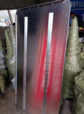 长方形红色警示标牌减速牌铝板夜间超强反光注意道路安全交通标牌