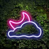 flex 跨境led霓虹灯月亮usb创意发光造型灯装 饰灯neon signs