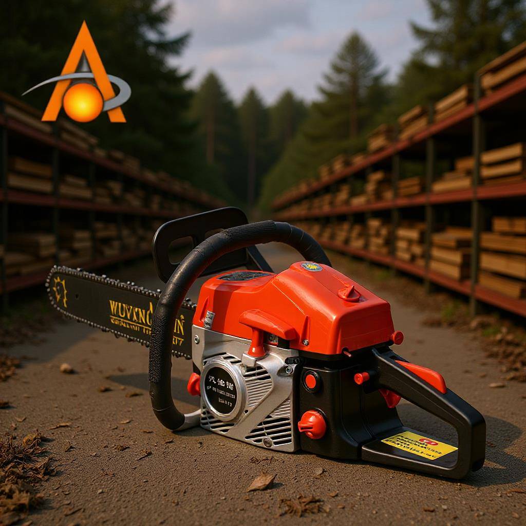跨境5200二冲程汽油机油混合大功率汽油锯伐木锯家用手持式汽油锯