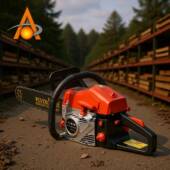 跨境5200二冲程汽油机油混合大功率汽油锯伐木锯家用手持式 汽油锯