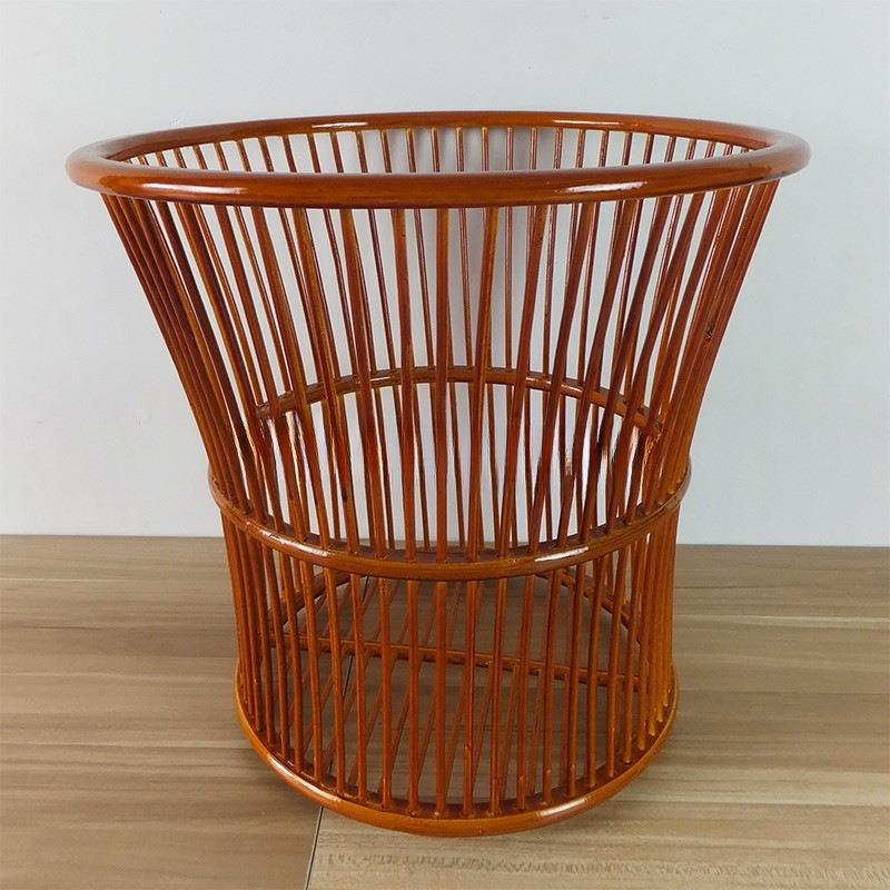 特惠藤编酒店喇毛巾筐客房布草叭篮筐脏衣浴巾收纳框竹篮现竹ltao