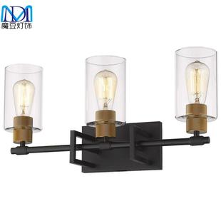 亚马逊ebay跨境三头四头镜前灯黑色梳妆台壁灯浴室卧室家居灯具