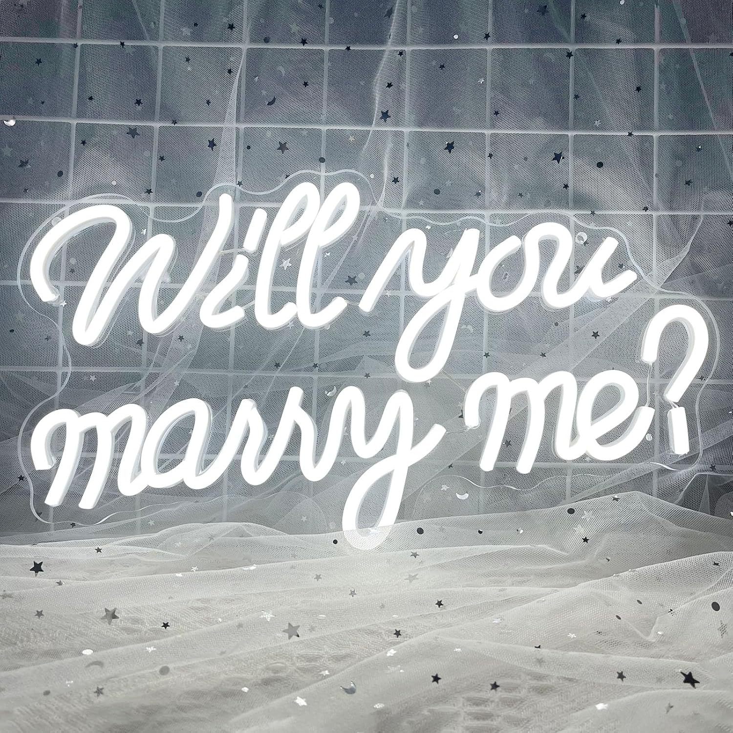 led跨境霓虹灯will you marry me求婚英文字母灯牌氛围灯装饰灯