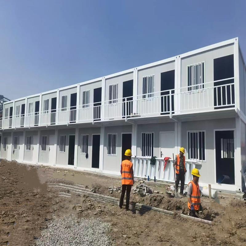 住人集装箱房快拼岩棉隔热活动板房临时移动办公室带卫生间房屋