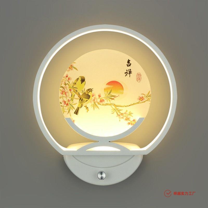 壁灯卧室LED现代简约充电带开关可调光创意客厅走廊过道楼梯墙灯