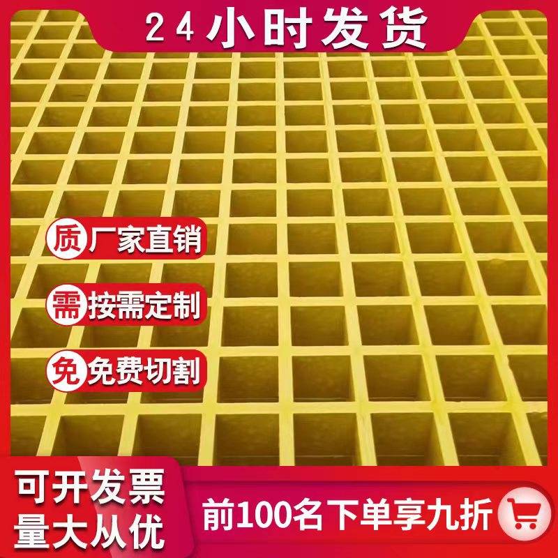 玻璃钢格栅鸽舍地网小孔网格板漏粪养殖排水沟格栅光伏走道板