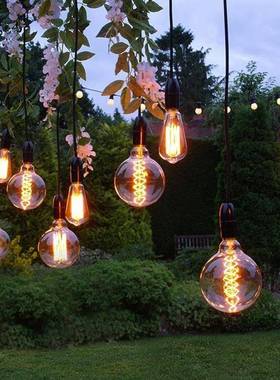 户外防水灯串插电led灯串室外露营灯串庭院花园装饰氛围灯S14灯串