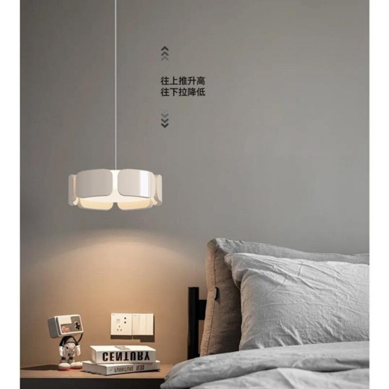 卧室床头吊灯2025新款可升降氛围感装饰意式极简玄关房间线小吊灯