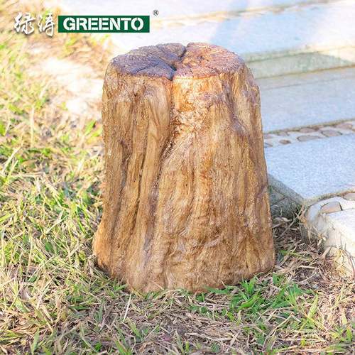 民宿园林景观原生态仿木桩小品灯发光树桩仿真树脂木桩灯