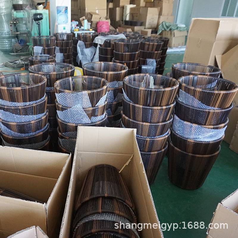 新款脏衣篓现货酒店家用脏衣篮藤编储物篮收纳筐藤编酒店毛巾篮