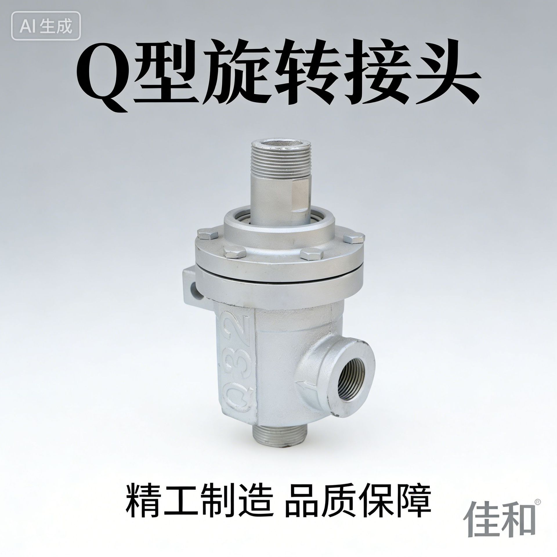 Q型旋转接头瓦楞机烫平机蒸汽旋转接头QS/QD高温导热油旋转接头图片