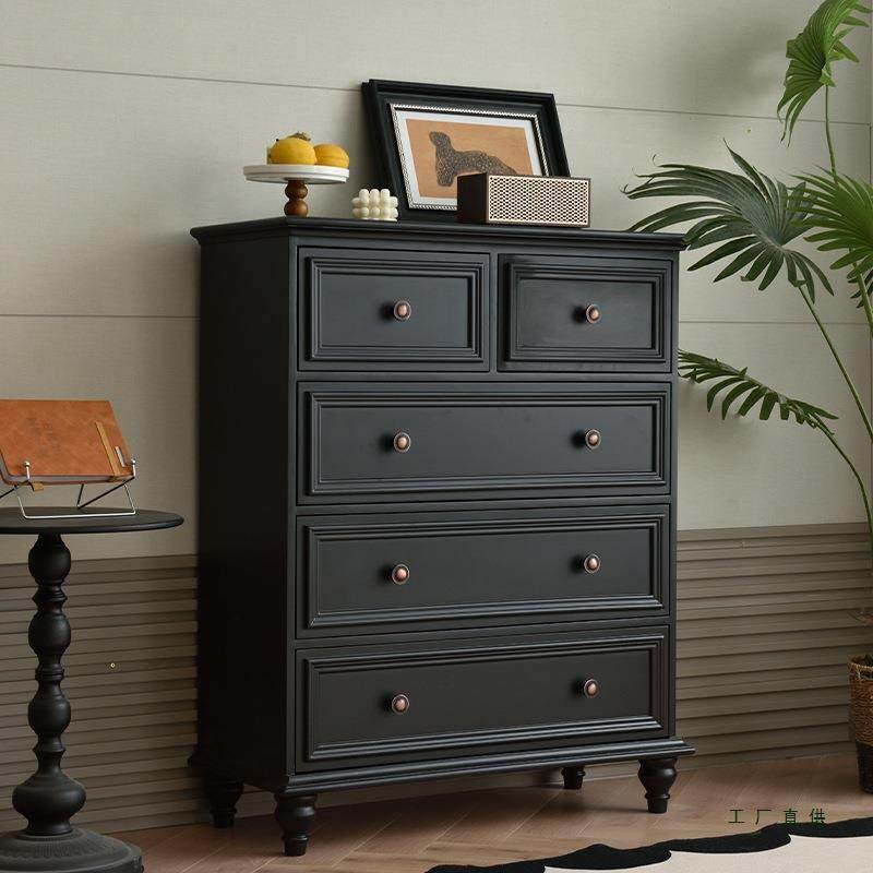 美式实木五斗柜小户型玄关抽屉柜储物收纳柜黑色现代简约卧室家用,饰品/流行首饰/时尚饰品新,其他DIY饰品配件,淘宝优惠券,粉丝福利购,淘宝优惠卷