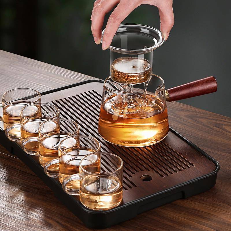 20220214具玻璃茶壶泡茶家煮高茶壶加厚耐温泡茶壶单壶可用加热茶