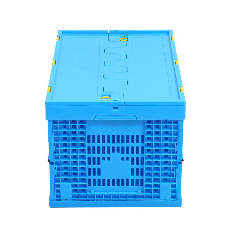 塑可料折叠筐运蔬菜厚水果输中转筐加FQU带盖折叠收纳筐PP折叠周