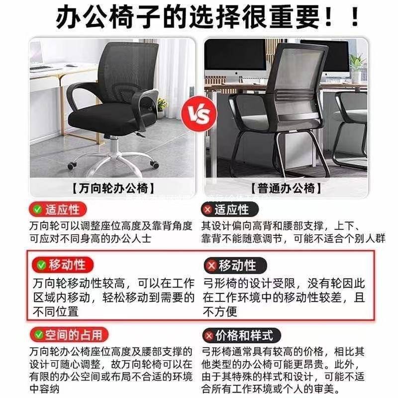 电脑椅办公椅舒适久坐老板椅人体工学椅可升降旋转万向轮透气网椅