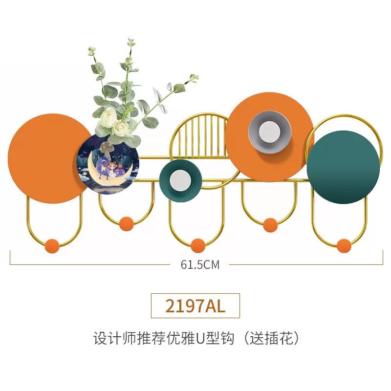创意免打孔玄关挂钩进门墙上收纳感应灯装饰门后衣帽钩挂衣服架