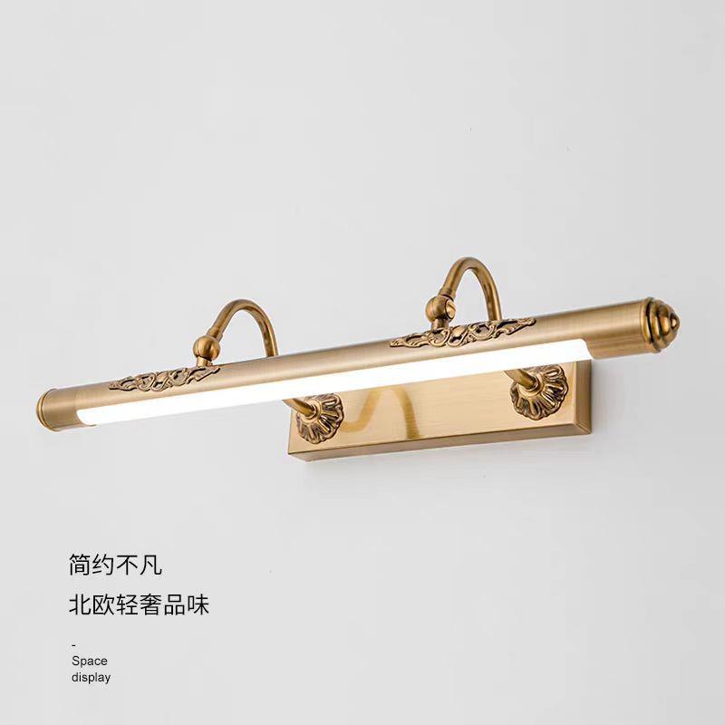 跨境供货美式镜灯LED欧式镜前灯防潮卫生间防锈复古镜柜灯梳妆台