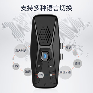 车载遮阳板蓝牙免提七国语言x蓝牙音乐接收器车载蓝牙免提V5.0