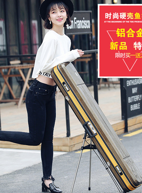 鱼竿包 钓鱼包1.25米渔具包三层防水硬壳Hpc鱼杆包1.3加厚鱼具竿