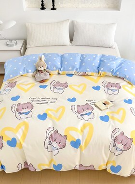 100%纯棉被套单件卡通男孩女孩学生宿舍全棉被罩1.5米180xX200x23